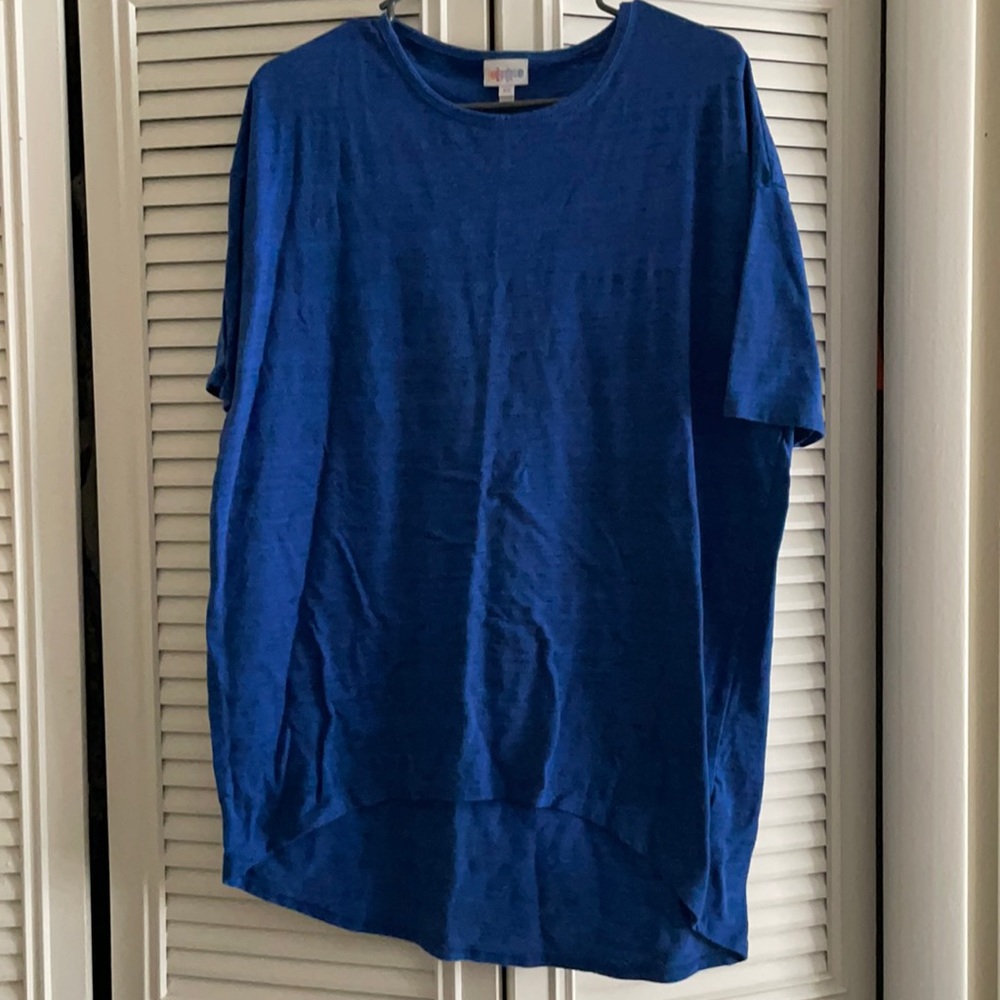 LuLaRoe XS Royal Blue Irma Tunic Top